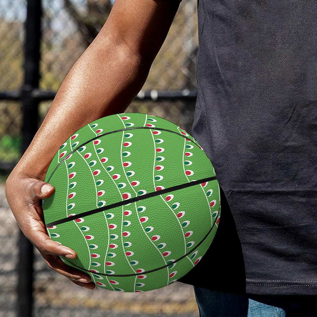 Merry Christmas Lights Pattern Print Basketball