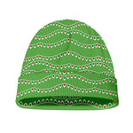 Merry Christmas Lights Pattern Print Beanie