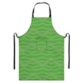 Merry Christmas Lights Pattern Print Bib Apron With Pocket
