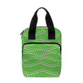 Merry Christmas Lights Pattern Print Bible Tote Bag