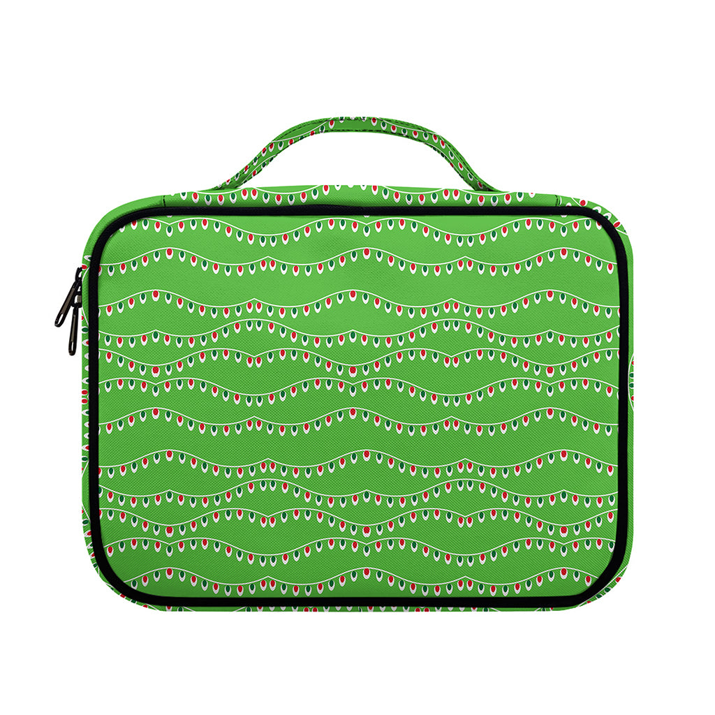 Merry Christmas Lights Pattern Print Briefcase Bible Bag