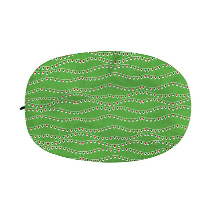 Merry Christmas Lights Pattern Print Car Side Mirror Covers