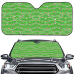 Merry Christmas Lights Pattern Print Car Windshield Sun Shade