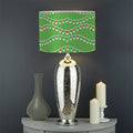 Merry Christmas Lights Pattern Print Drum Lamp Shade