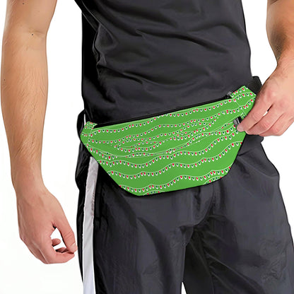 Merry Christmas Lights Pattern Print Fanny Pack