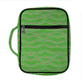 Merry Christmas Lights Pattern Print Front Pocket Bible Bag