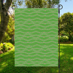 Merry Christmas Lights Pattern Print Garden Flag