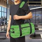 Merry Christmas Lights Pattern Print Gym Bag