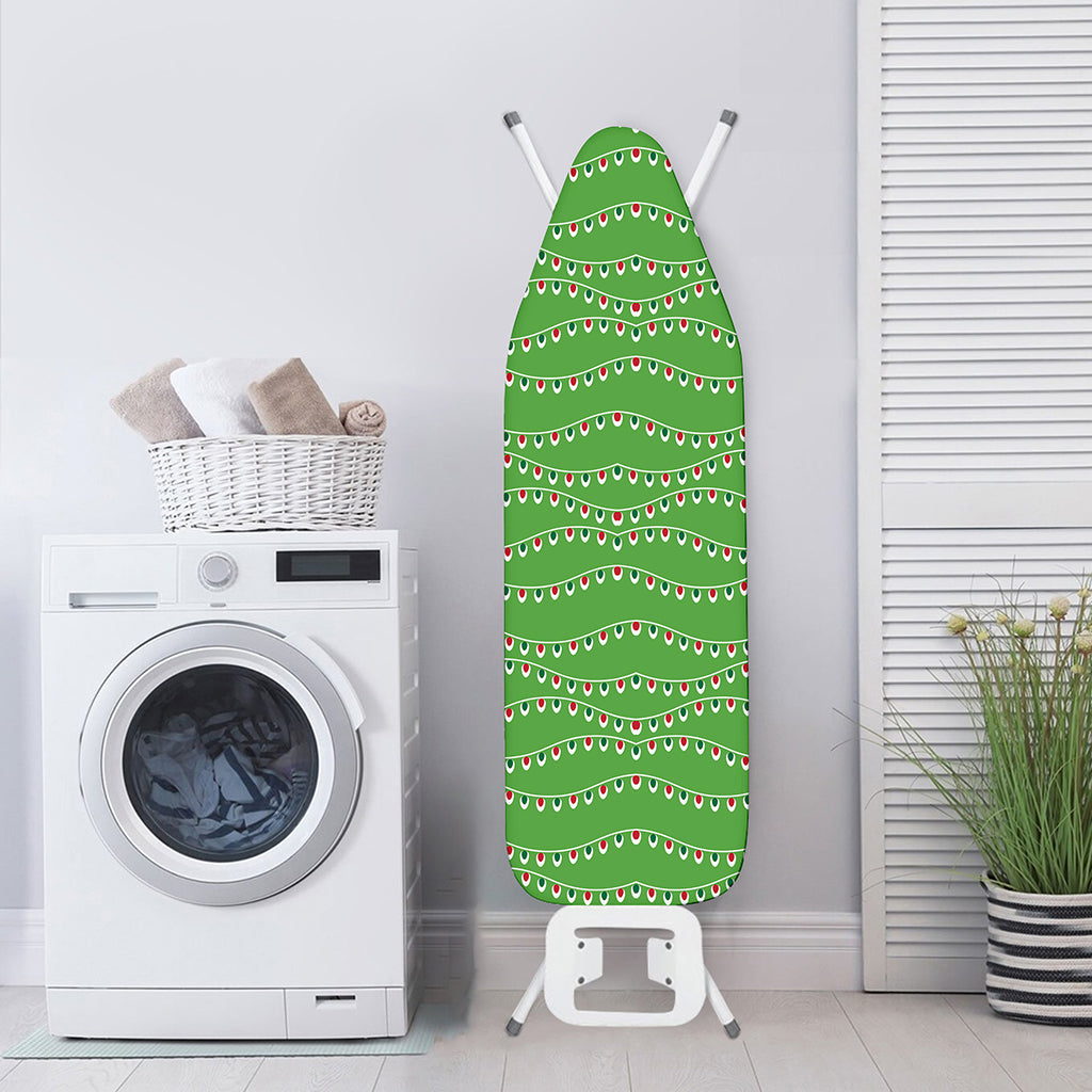 Merry Christmas Lights Pattern Print Ironing Board Cover