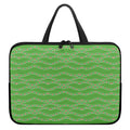 Merry Christmas Lights Pattern Print Laptop Sleeve With Handle
