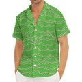 Merry Christmas Lights Pattern Print Men's Deep V-Neck Shirt