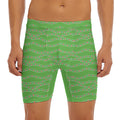Merry Christmas Lights Pattern Print Men's Long Boxer Briefs