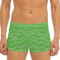 Merry Christmas Lights Pattern Print Men's Short Boxer Briefs