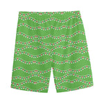 Merry Christmas Lights Pattern Print Men's Sports Shorts