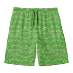 Merry Christmas Lights Pattern Print Men's Swim Trunks
