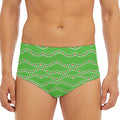 Merry Christmas Lights Pattern Print Men's Triangle Swim Briefs