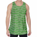 Merry Christmas Lights Pattern Print Men's Velvet Tank Top