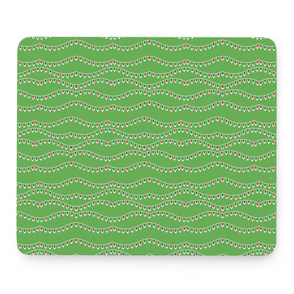 Merry Christmas Lights Pattern Print Mouse Pad