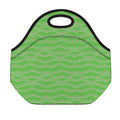 Merry Christmas Lights Pattern Print Neoprene Lunch Bag
