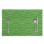 Merry Christmas Lights Pattern Print Placemat