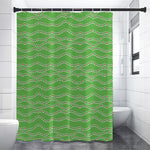Merry Christmas Lights Pattern Print Premium Shower Curtain