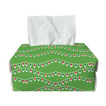 Merry Christmas Lights Pattern Print Rectangle Tissue Box Cover