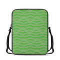 Merry Christmas Lights Pattern Print Rectangular Crossbody Bag