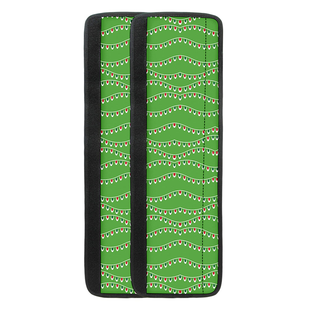 Merry Christmas Lights Pattern Print Refrigerator Handle Covers