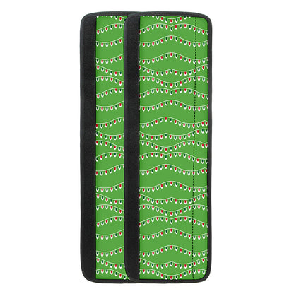Merry Christmas Lights Pattern Print Refrigerator Handle Covers