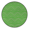 Merry Christmas Lights Pattern Print Round Floor Mat