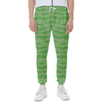 Merry Christmas Lights Pattern Print Scuba Joggers