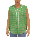 Merry Christmas Lights Pattern Print Sleeveless Baseball Jersey