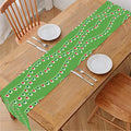 Merry Christmas Lights Pattern Print Table Runner