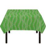 Merry Christmas Lights Pattern Print Tablecloth