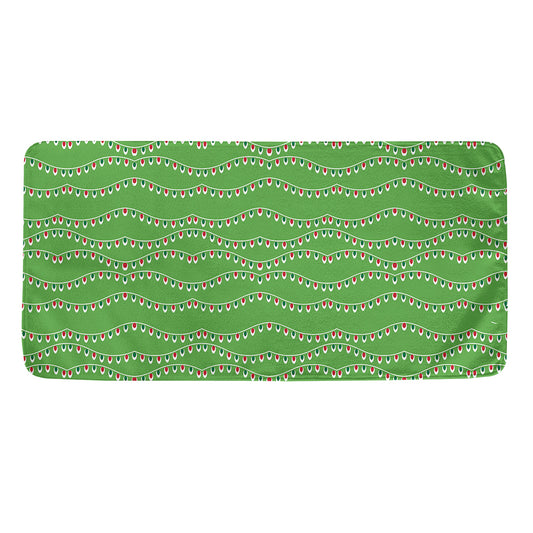 Merry Christmas Lights Pattern Print Towel