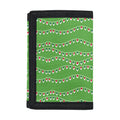 Merry Christmas Lights Pattern Print Trifold Wallet