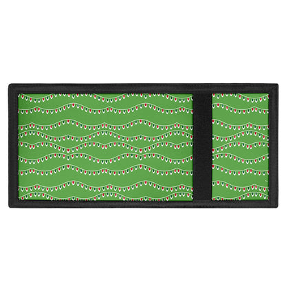 Merry Christmas Lights Pattern Print Trifold Wallet