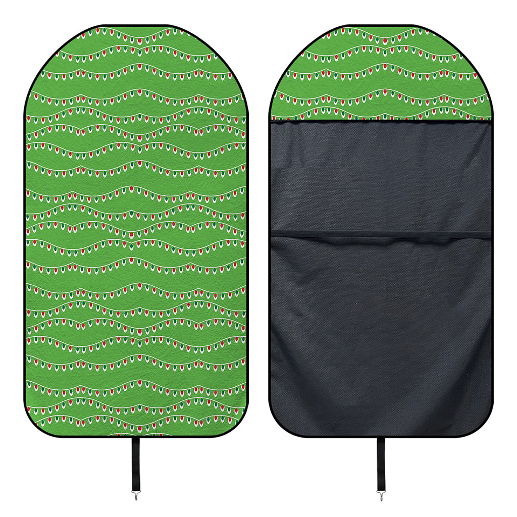 Merry Christmas Lights Pattern Print Waterproof Car Seat Cover