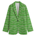 Merry Christmas Lights Pattern Print Women's Blazer