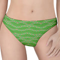 Merry Christmas Lights Pattern Print Women's Thong