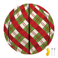 Merry Christmas Plaid Pattern Print Basketball