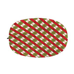 Merry Christmas Plaid Pattern Print Car Side Mirror Covers