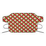 Merry Christmas Plaid Pattern Print Car Windshield Snow Cover