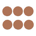 Merry Christmas Plaid Pattern Print Coaster Set