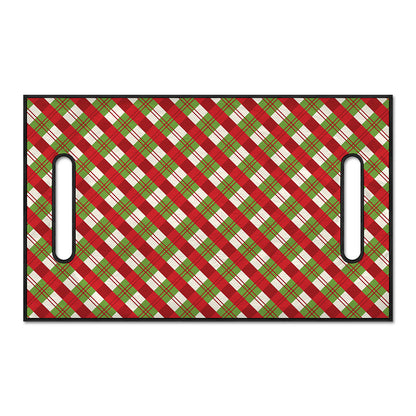 Merry Christmas Plaid Pattern Print Golf Cart Seat Cover