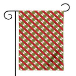 Merry Christmas Plaid Pattern Print House Flag