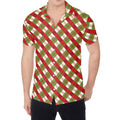 Merry Christmas Plaid Pattern Print Men's Shirt