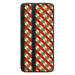 Merry Christmas Plaid Pattern Print Refrigerator Handle Covers