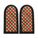 Merry Christmas Plaid Pattern Print Skillet Handle Cover