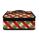 Merry Christmas Plaid Pattern Print Small Lunch Bag